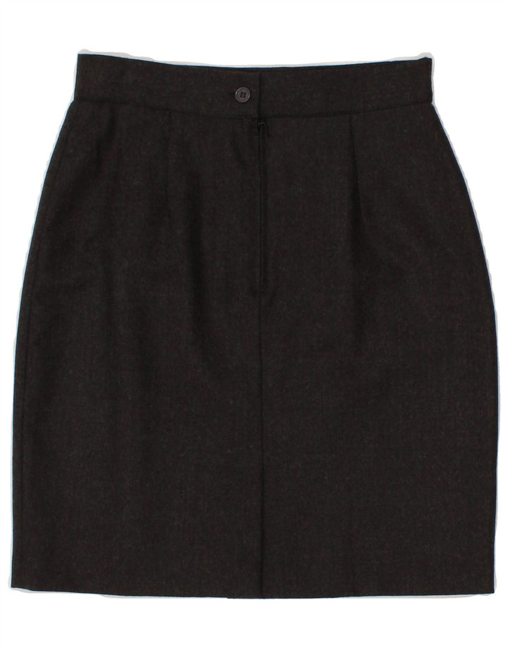BENETTON Womens Straight Skirt IT 42 Medium W28  Grey Acetate Vintage Benetton and Second-Hand Benetton from Messina Hembry 