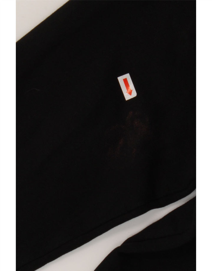 FILA Damen Grafik-Sweatshirt-Pullover UK 16 Große schwarze Baumwolle