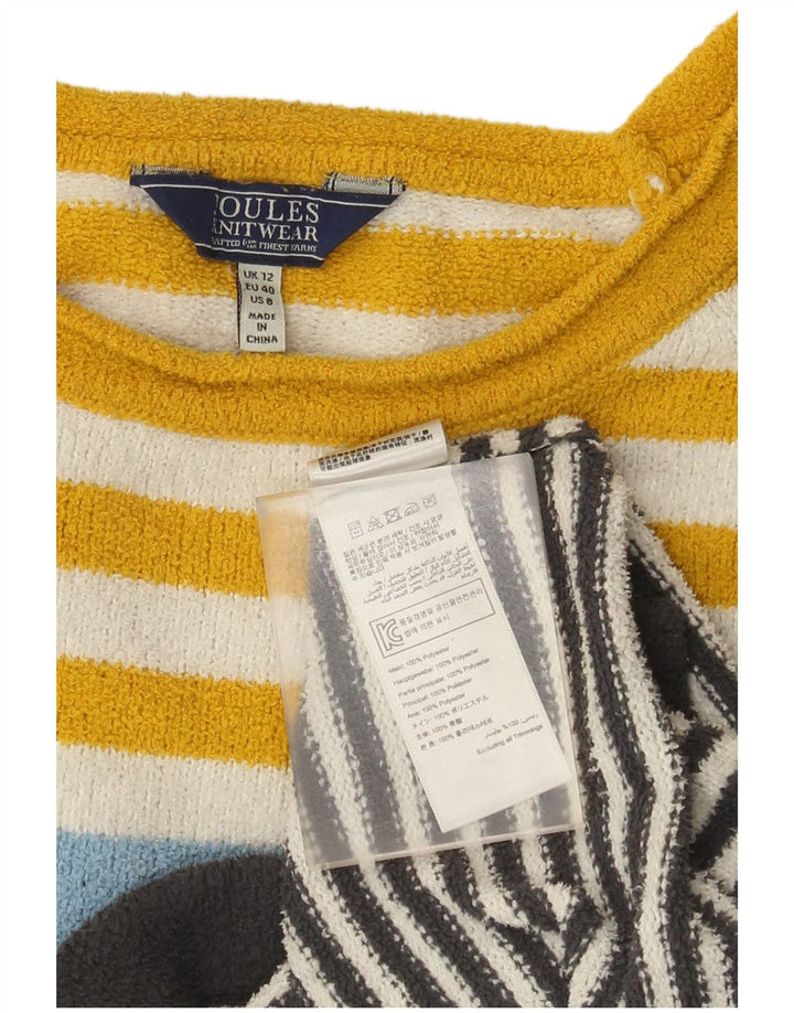 Joules Damen-Pullover mit U-Boot-Ausschnitt, Größe M, mehrfarbig, gestreift, UK 12