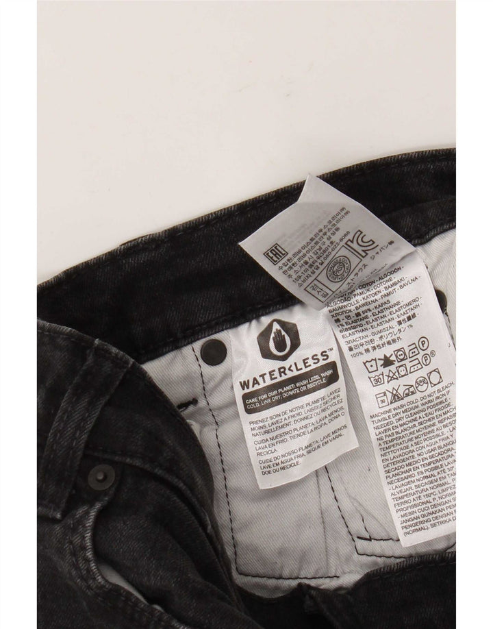 Levi's Herren Slim Jeans W30 L29 Schwarze Baumwolle