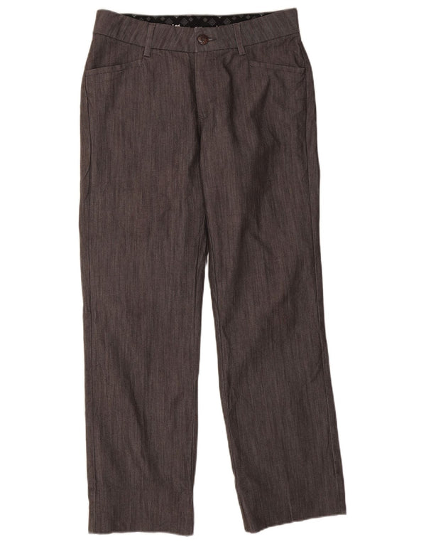 Lee Damen gerade Freizeithose US 8 Medium W30 L29 Grau Baumwolle