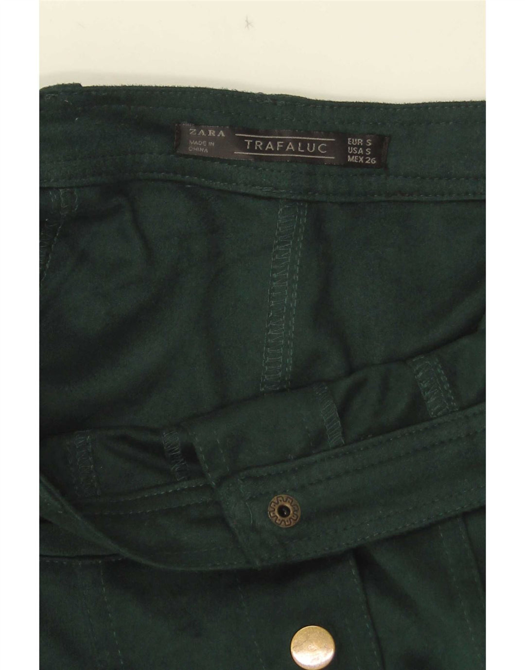 Zara Damen Trafaluc Minirock Small W26 Grün