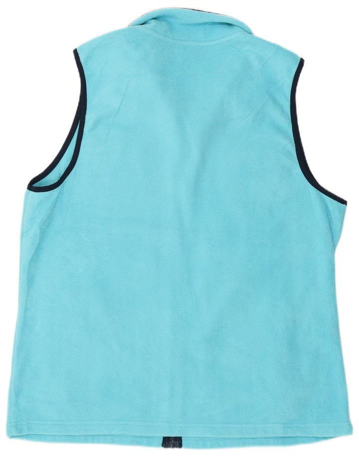 Chaps Damen Fleeceweste UK 18 XL Blau Polyester