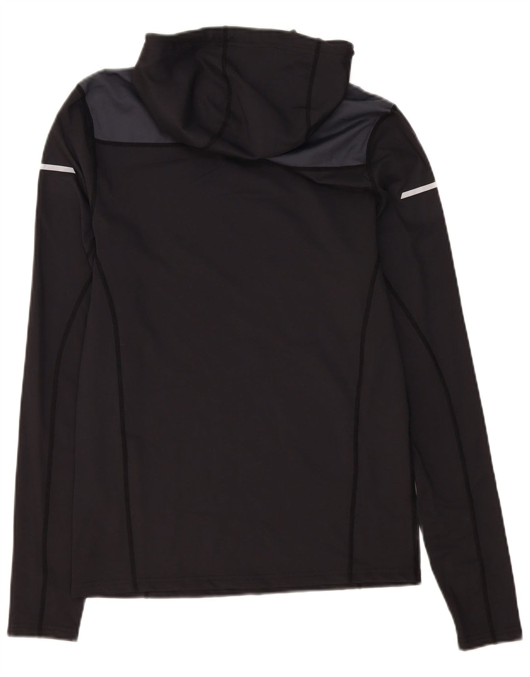 Mountain Warehouse Herren IsoCool Top Langarm Klein Schwarz Farbblock