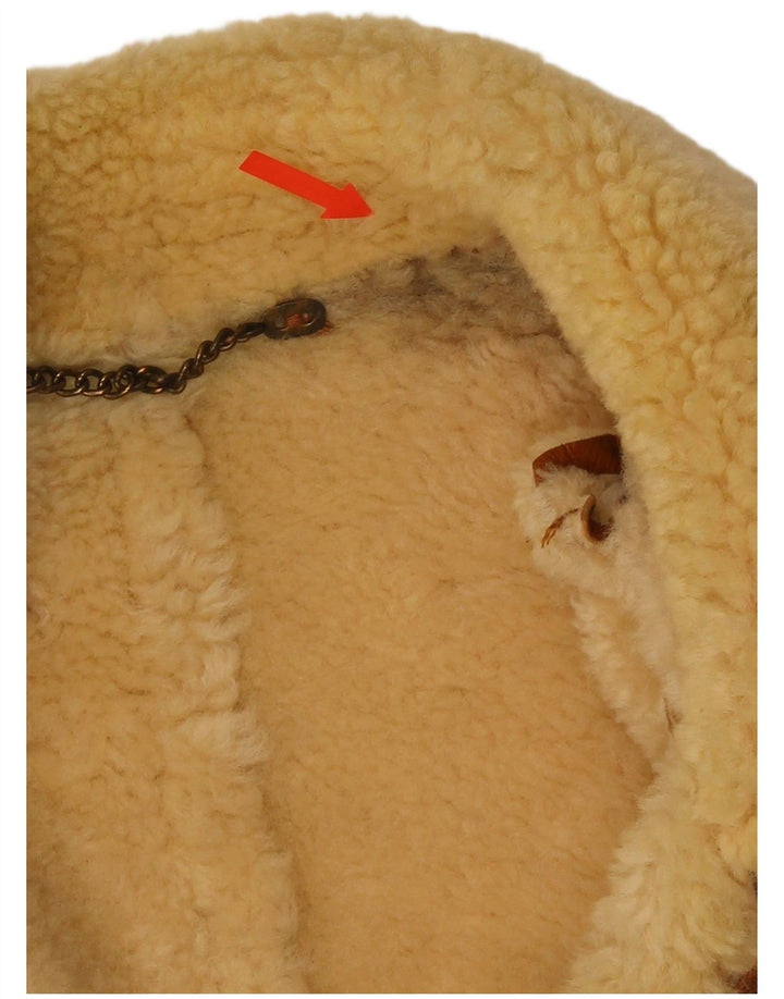 Vintage Herren Shearling Jacke UK 42 XL Braun