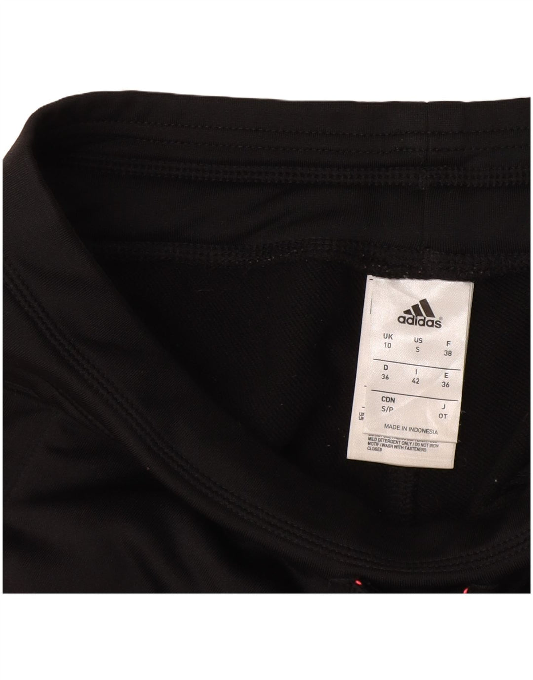 ADIDAS Damen Climalite Trainingshose UK 10 Small Schwarz Polyester