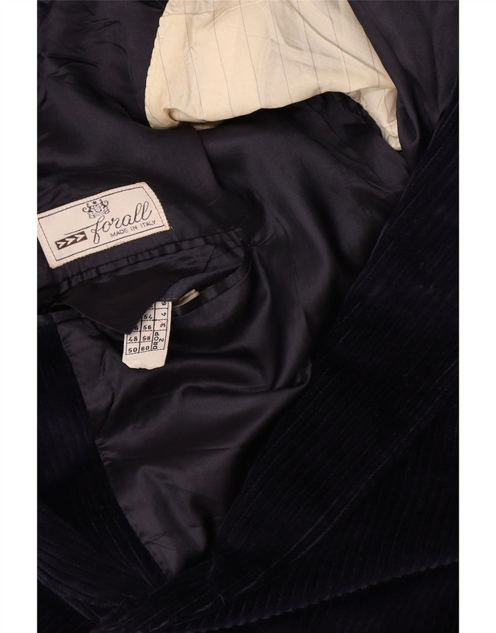 FORALL Herren-Blazer aus Cord mit 2 Knöpfen, UK 44, 2XL, Marineblau