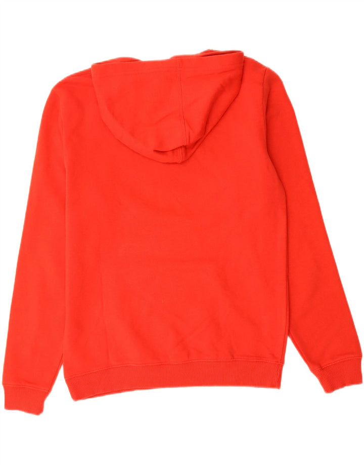DC Womens Graphic Hoodie Jumper UK 16 Large Red Vintage DC and Second-Hand DC from Messina Hembry 
