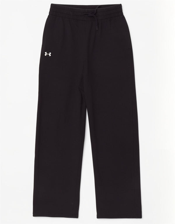 Under Armour Mens Tracksuit Trousers Medium  Black Cotton