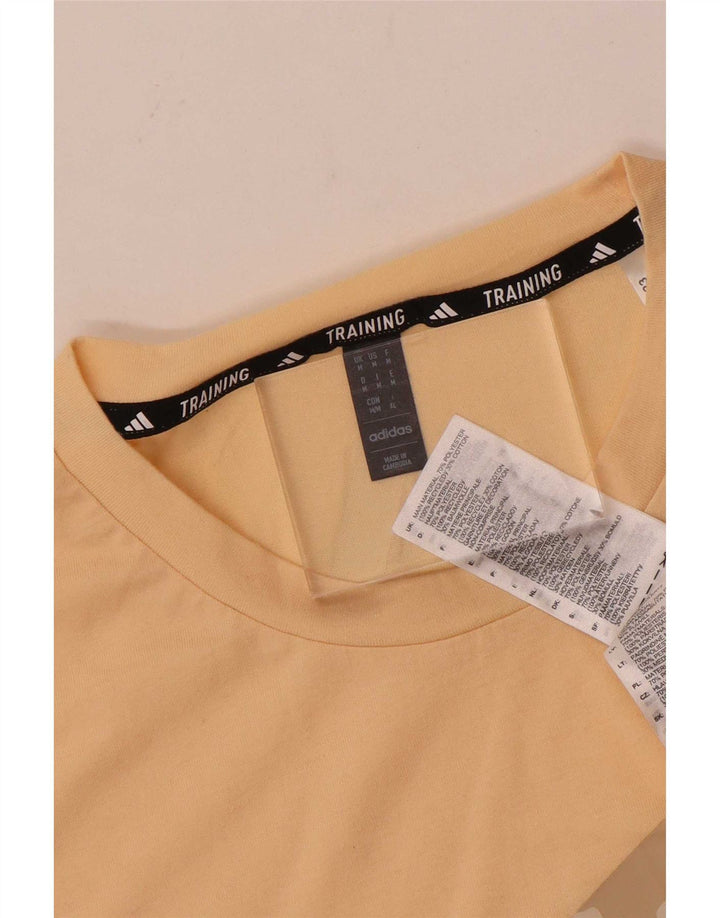Adidas Herren Training Graphic T-Shirt Top Mittelbeige Baumwolle
