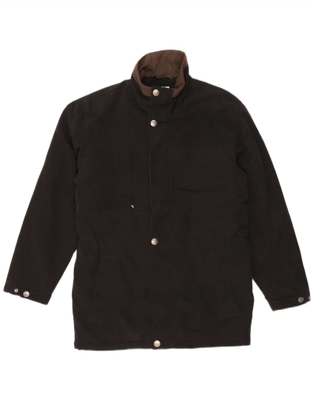 LONDON FOG Herren-Utility-Jacke UK 38 Mittelschwarzes Polyester