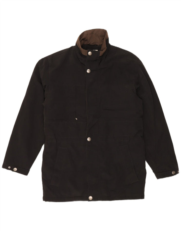 LONDON FOG Herren-Utility-Jacke UK 38 Mittelschwarzes Polyester