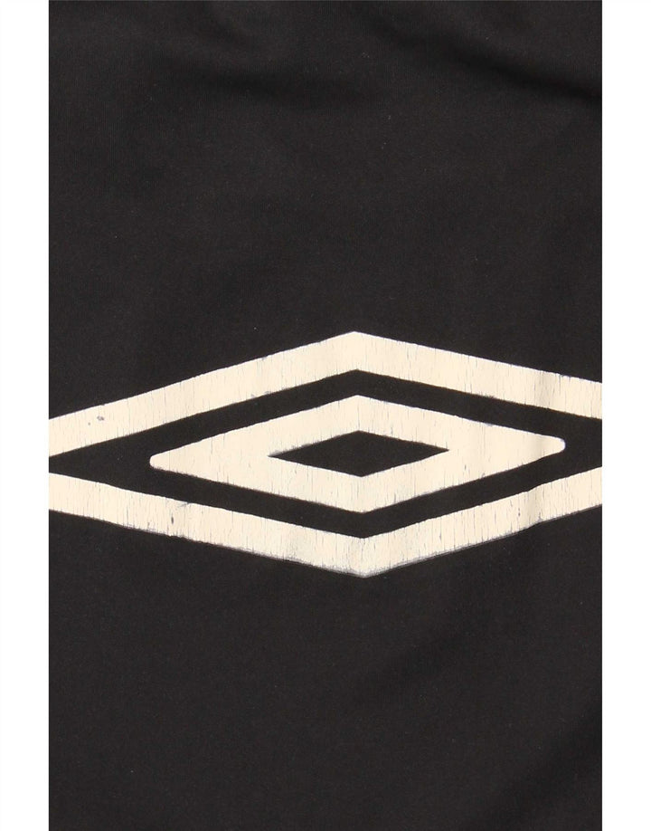 Umbro Herren-Grafik-T-Shirt-Oberteil XL, schwarzes Farbblock-Polyester