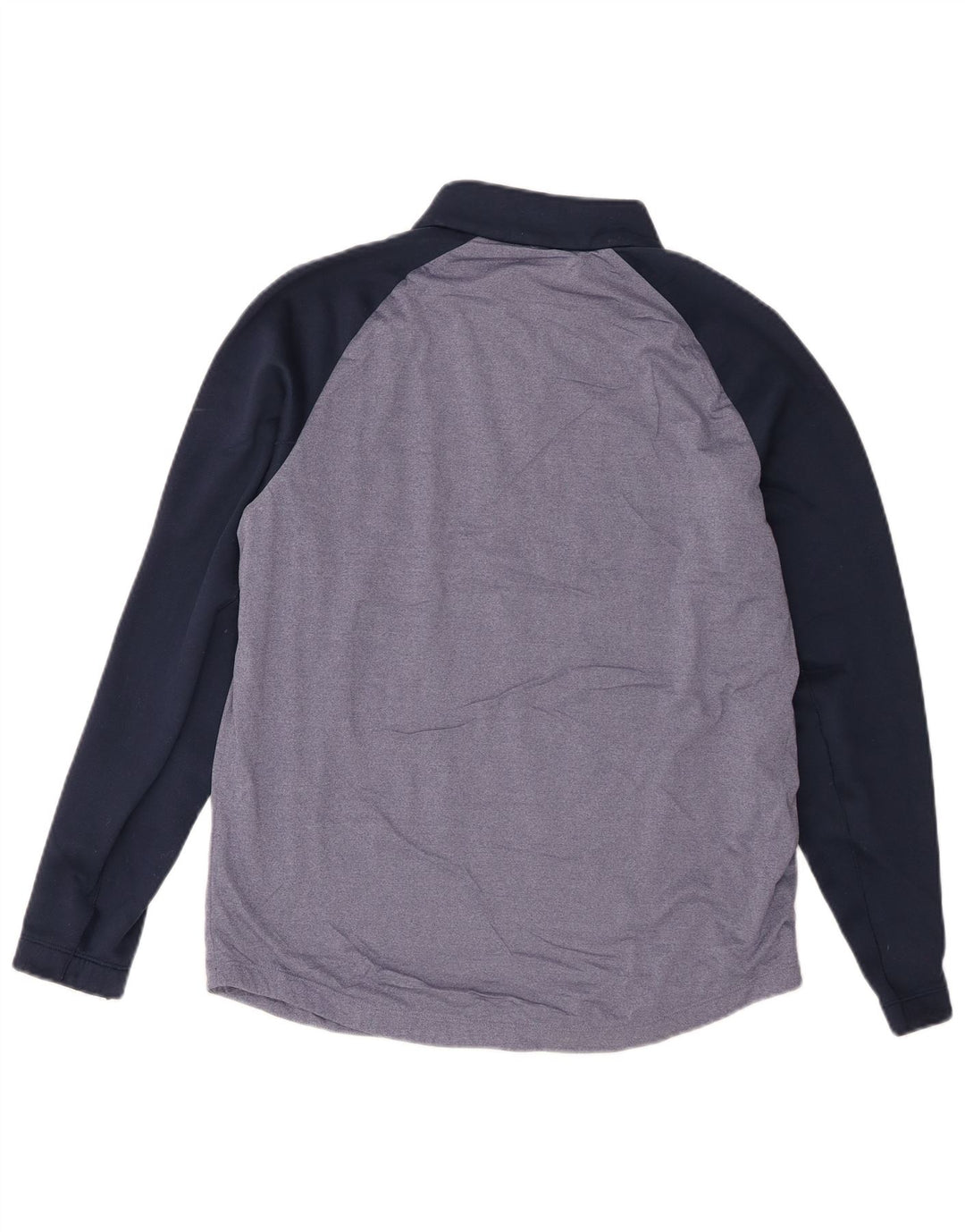 Nike Herren-Golfpullover-Trainingsanzugoberteil mit Reißverschluss und Halsausschnitt, mittelgroß, Marineblau, Farbblock