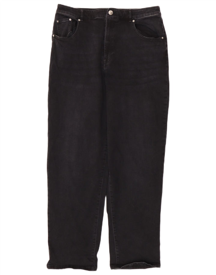Marks & Spencer Damen Autograph Tapered Jeans UK 12 Medium W32 L29 Grau