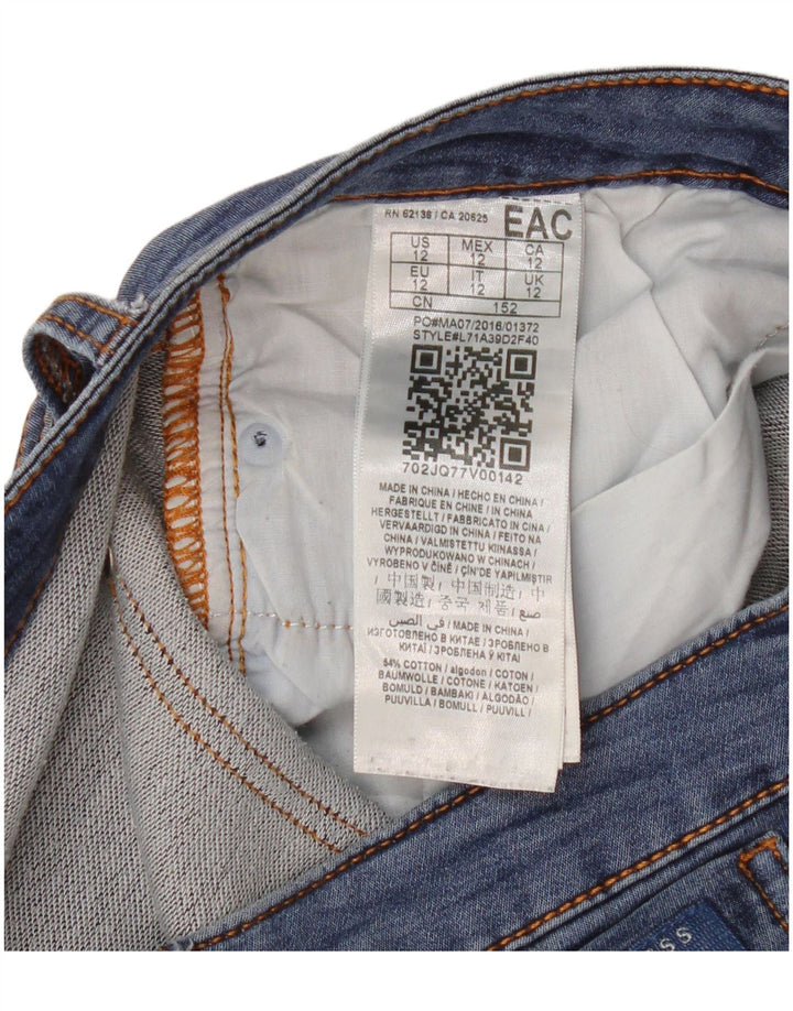 Guess Damen Slim Jeans UK 12 Medium W30 L28 Blaue Baumwolle