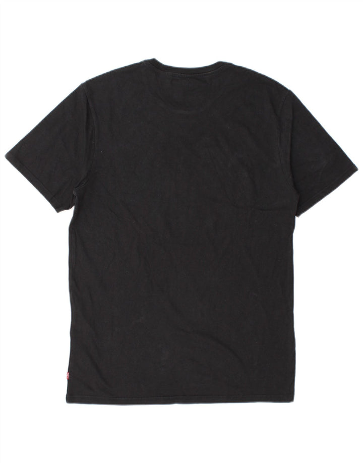 Levi's Herren-T-Shirt mit Grafik, Größe S, schwarze Baumwolle