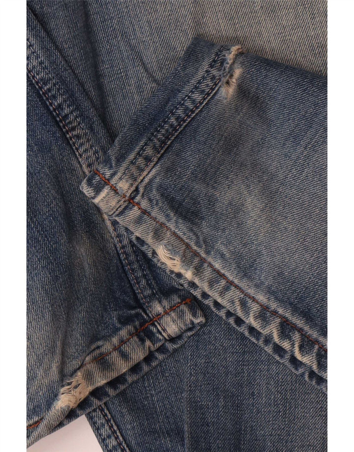 Levi's Herren 507 Slim Bootcut Jeans W31 L34 Blaue Baumwolle