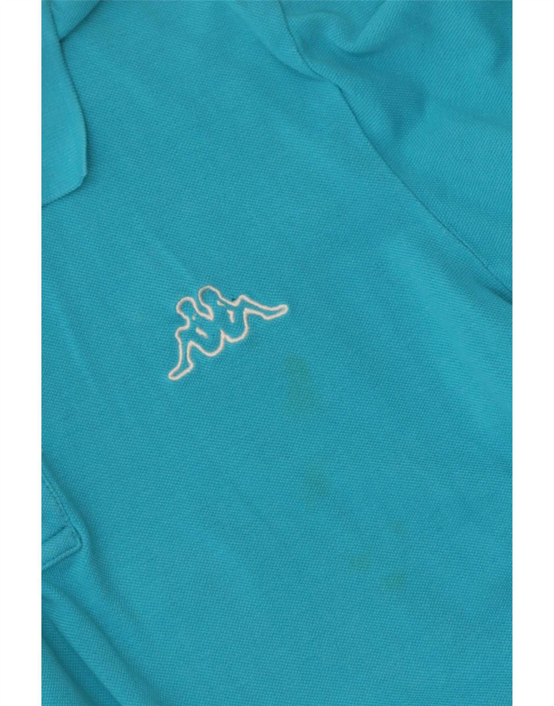 Kappa Herren-Poloshirt, kleine blaue Baumwolle