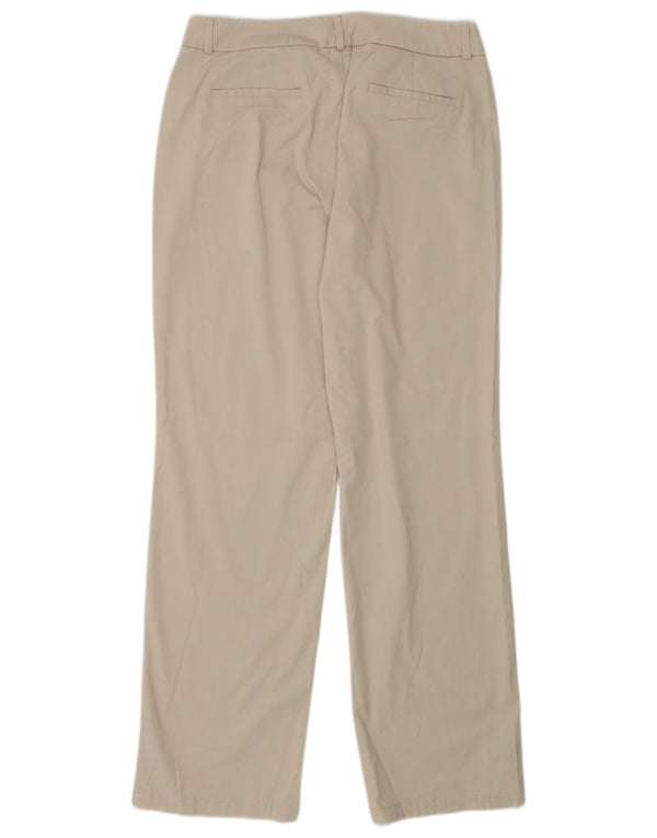 DOCKERS Gerade Freizeithose für Damen US 12 Large W30 L30 Beige Baumwolle