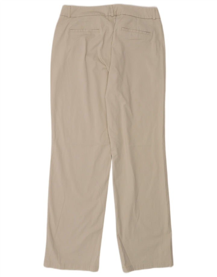 DOCKERS Gerade Freizeithose für Damen US 12 Large W30 L30 Beige Baumwolle