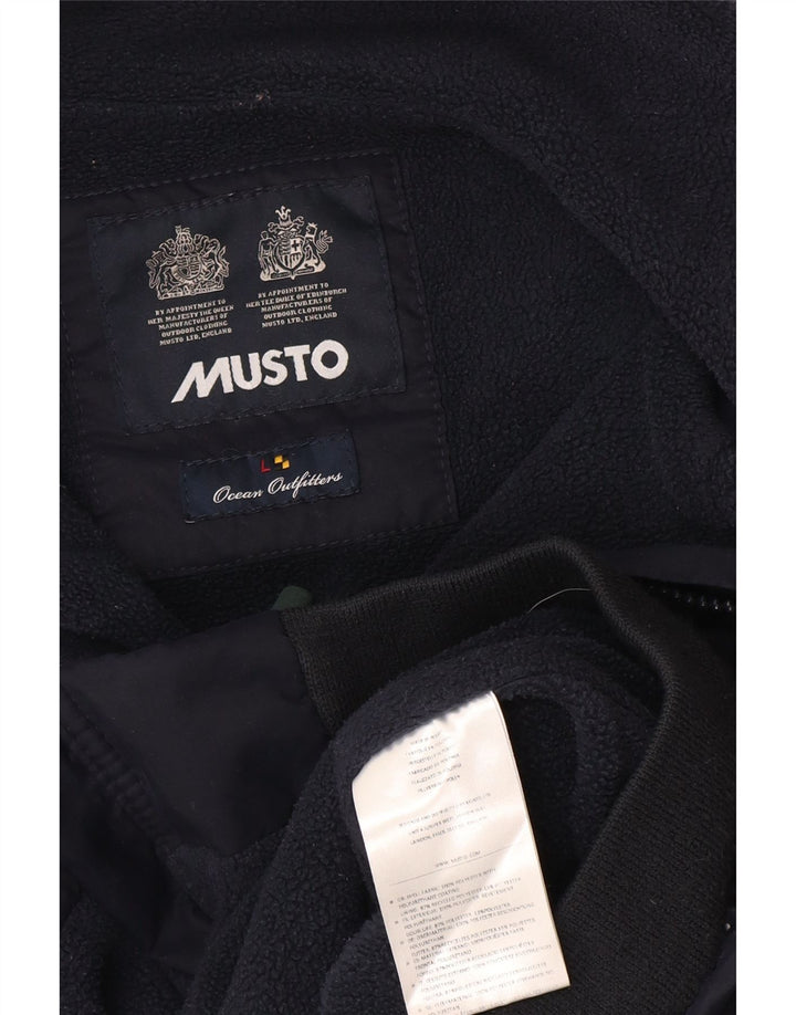 Musto Herren Bomberjacke UK 40 Large Marineblau Polyester