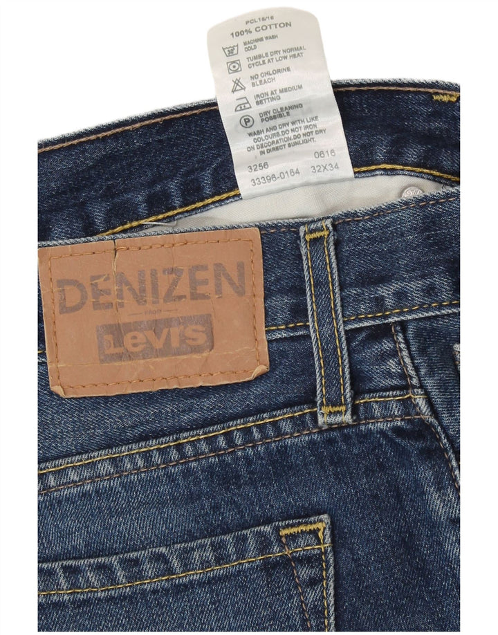 Levi's Herren Straight Jeans W32 L30 Blaue Baumwolle