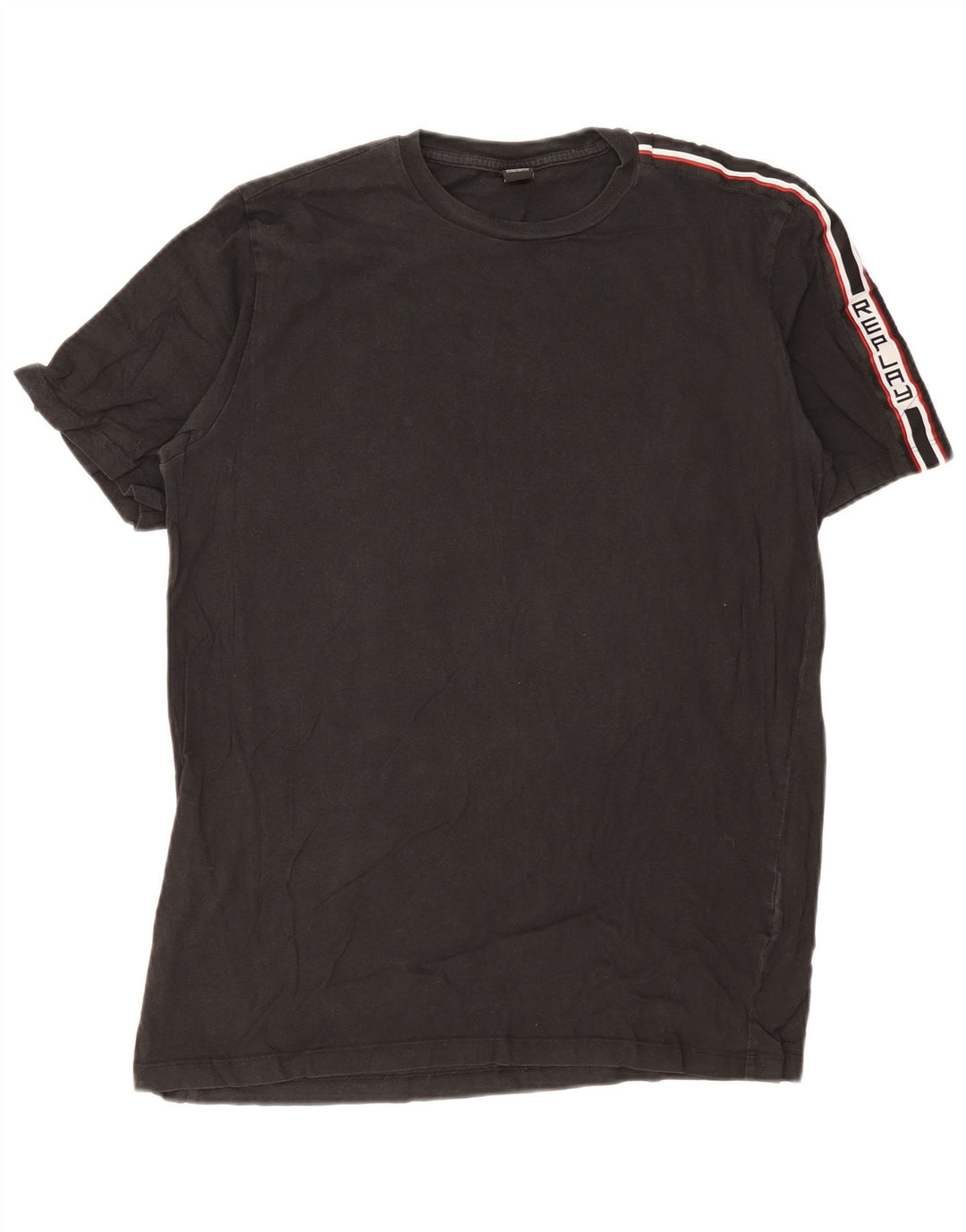 Replay Herren-T-Shirt mit Grafik, groß, Schwarz, Farbblock