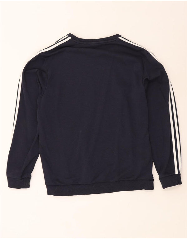 Adidas Herren-Sweatshirt, Pullover, groß, marineblau, Baumwolle
