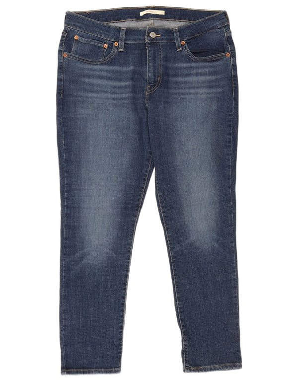 Levi's Damen Boyfriend Slim Jeans W31 L27 Blaue Baumwolle