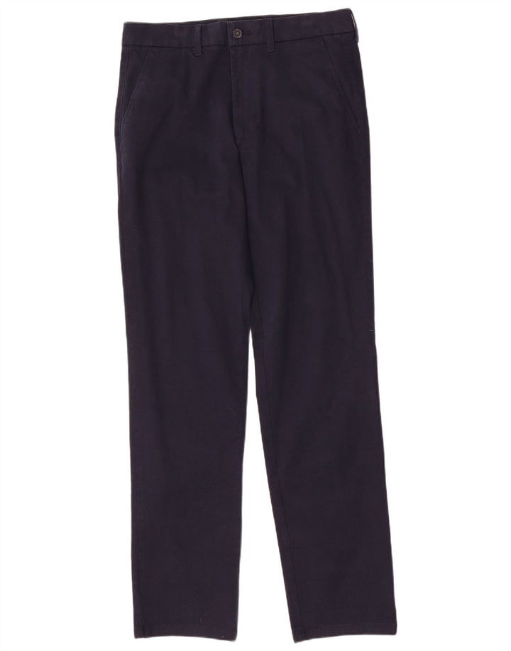 Marks & Spencer Herren-Chinohose mit normaler Passform und gerader Passform, W32 L33, Marineblau