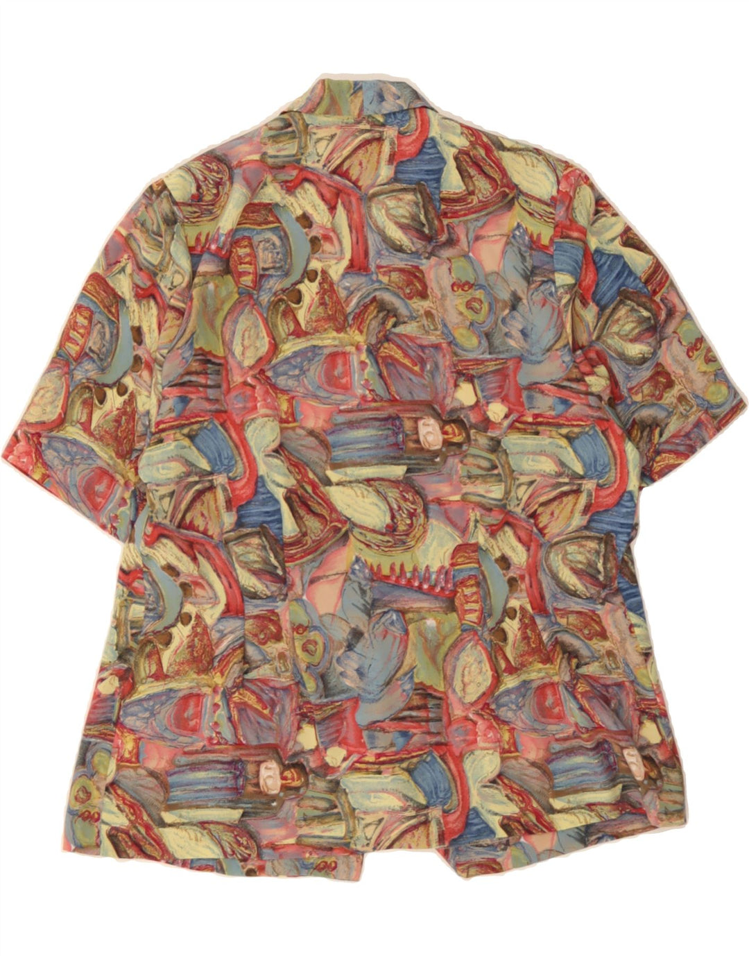 VINTAGE Womens Abstract Pattern Shirt Blouse UK 18 XL Multicoloured Vintage Vintage and Second-Hand Vintage from Messina Hembry 