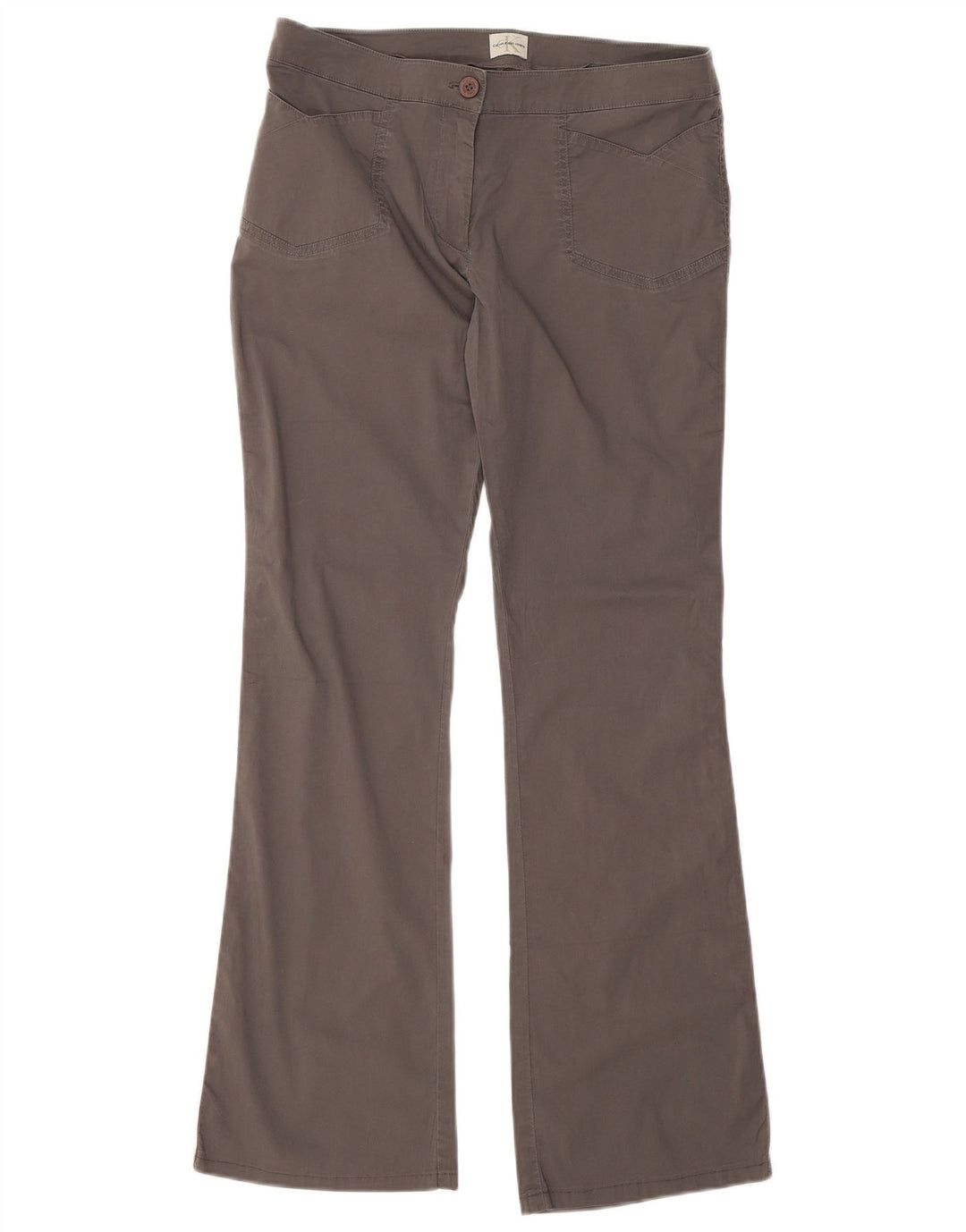 Calvin Klein Damen Bootcut Freizeithose W31 L31 Graue Baumwolle