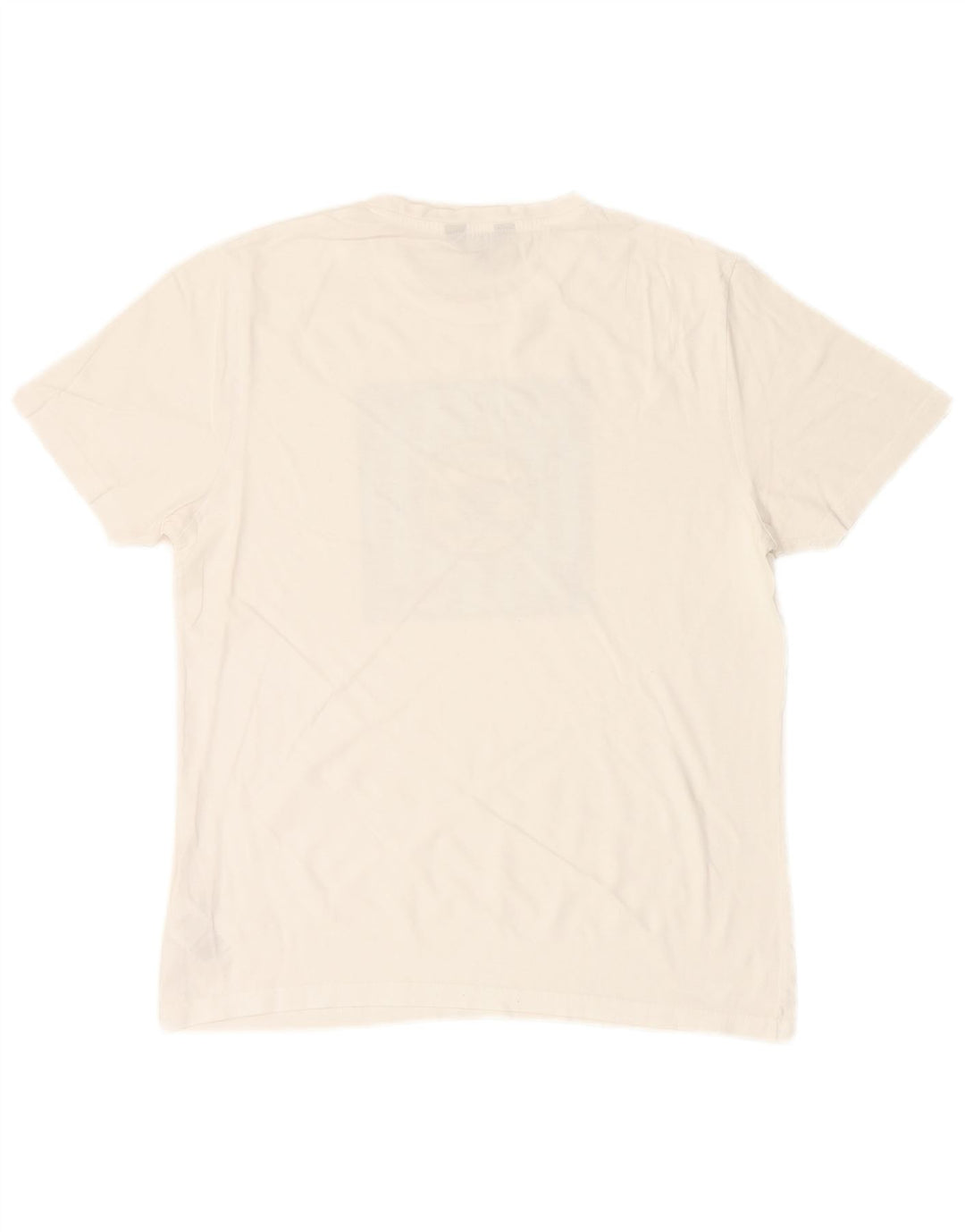 BEN SHERMAN Mens Graphic T-Shirt Top Medium White Cotton