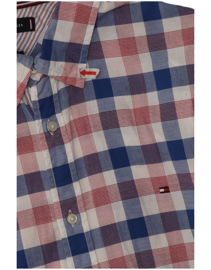 Tommy Hilfiger Herren-Slim-Fit-Hemd, groß, mehrfarbig, kariert, Baumwolle