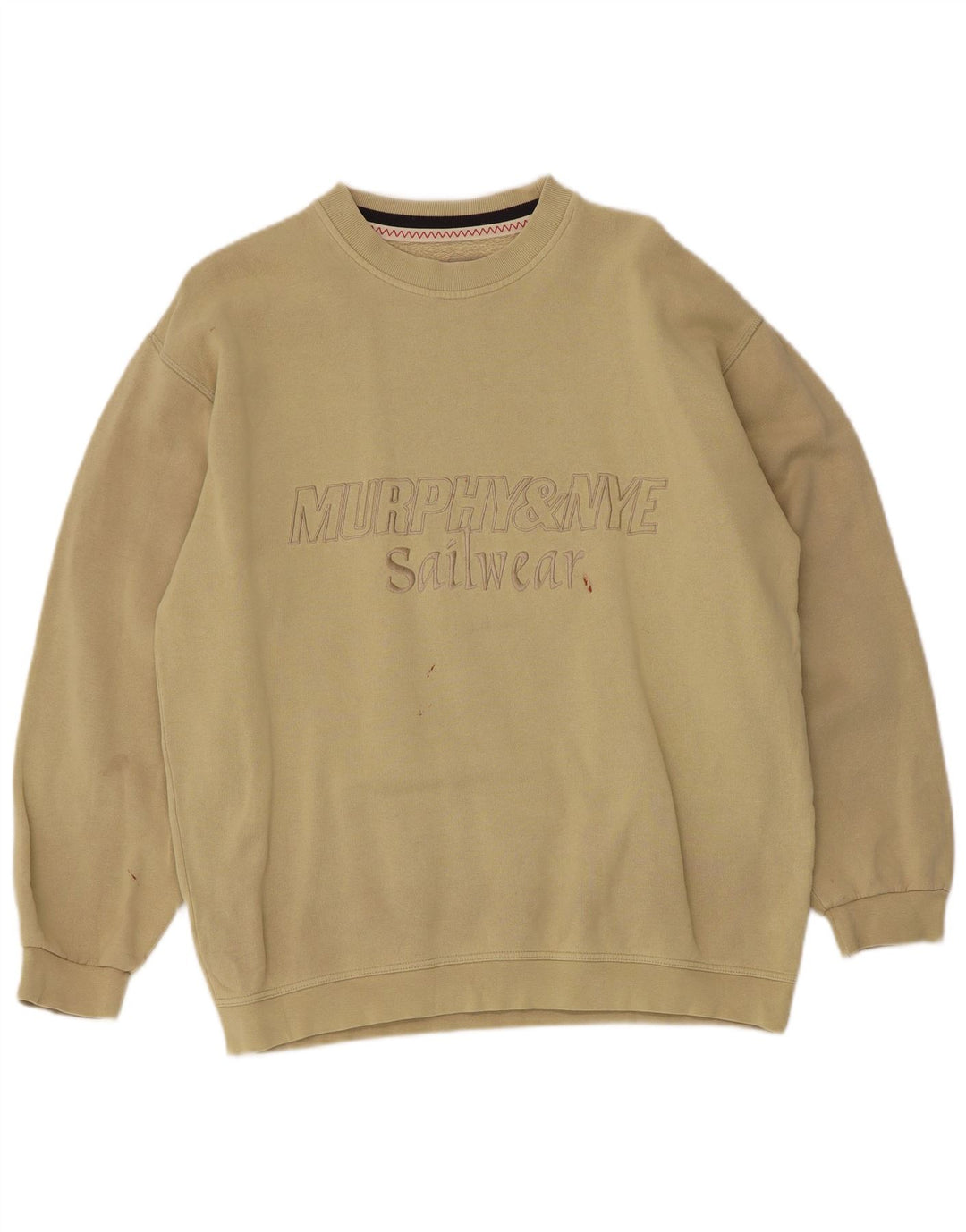 Murphy & Nye Herren-Sweatshirt mit Grafik, mittlere Khaki-Baumwolle