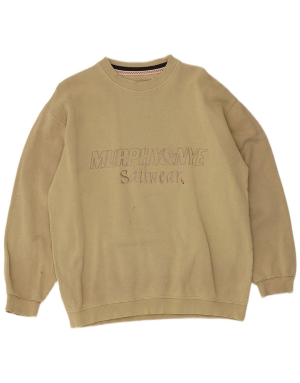 Murphy & Nye Herren-Sweatshirt mit Grafik, mittlere Khaki-Baumwolle