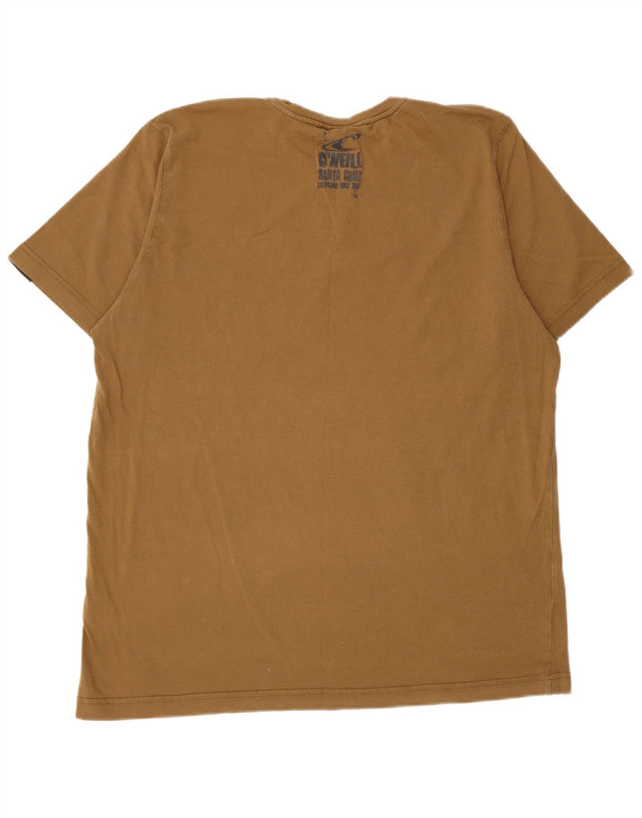 O'Neill Herren Grafik T-Shirt Top 2XL Khaki Baumwolle