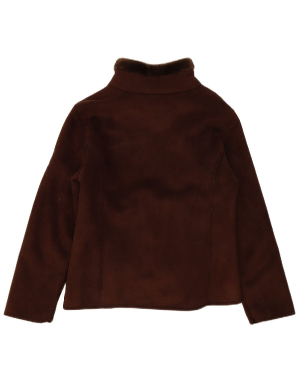 Jack Murphy Damen Sherpa-Jacke UK 14 Large Braunes Acryl