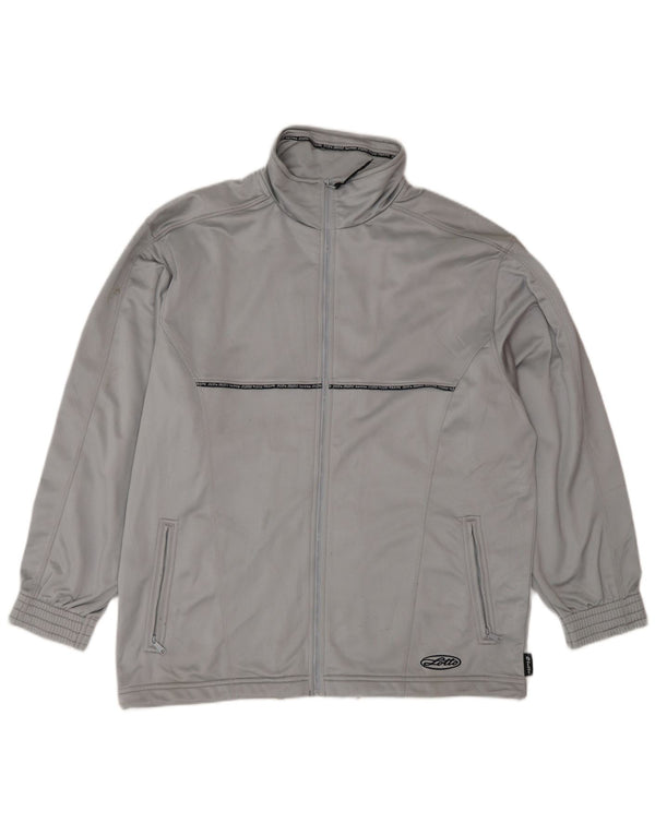 Lotto Damen-Trainingsanzug-Oberteil, übergroß, Jacke, UK 16, Größe L, Grau, Farbblock