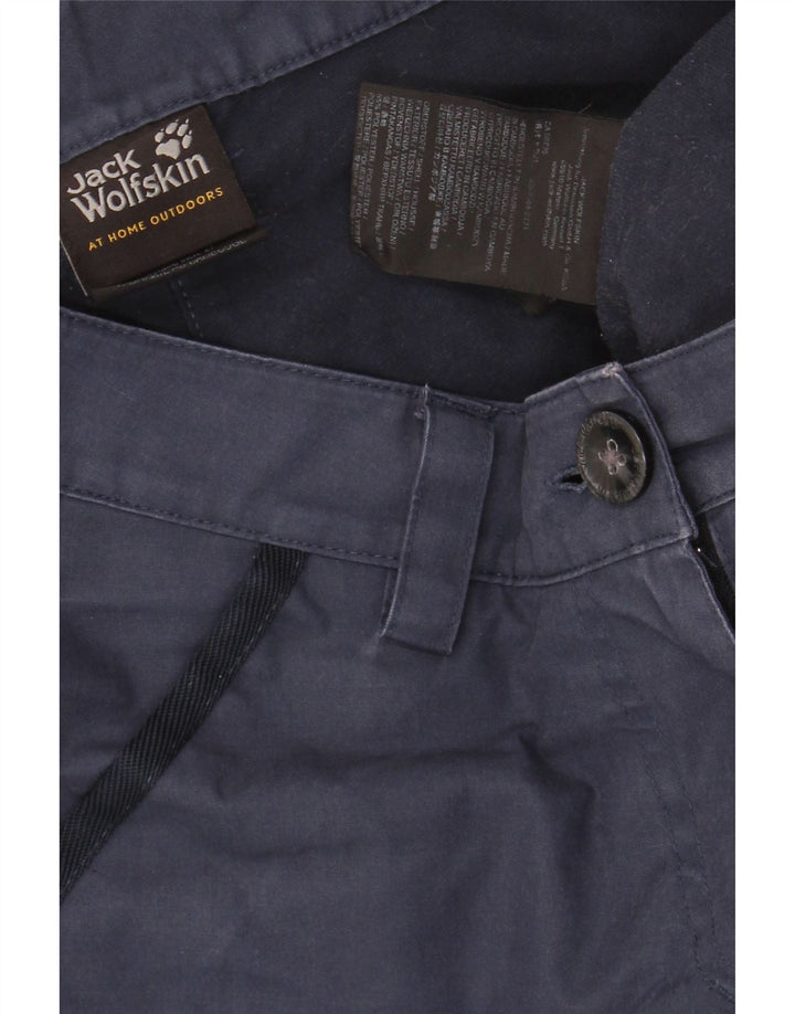 JACK WOLFSKIN Womens Straight Chino Trousers W25 L30 Navy Blue Polyester Vintage Jack Wolfskin and Second-Hand Jack Wolfskin from Messina Hembry 