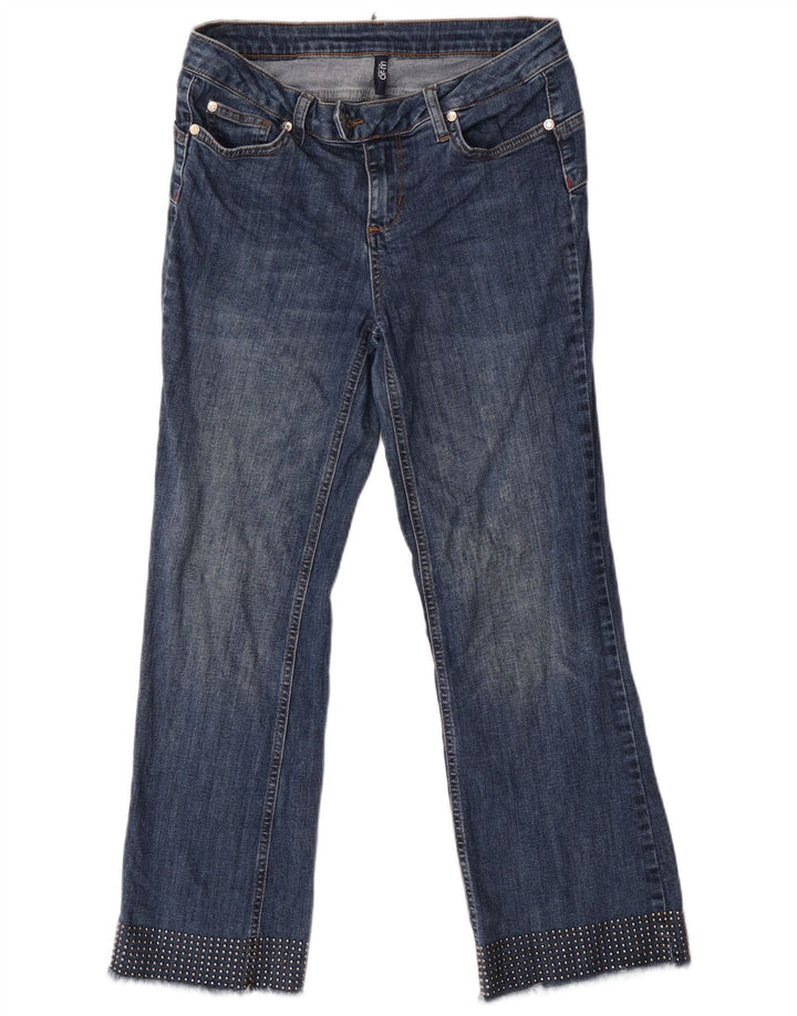 Liu Jo Damen Bootcut-Jeans W30 L27 Blau