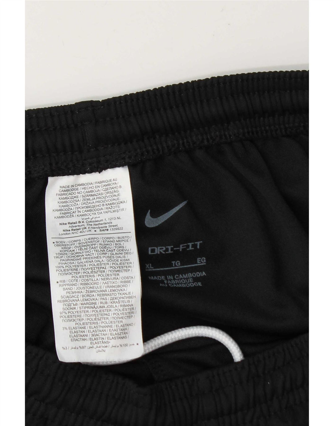 Nike Herren Dri Fit Trainingshose XL Schwarz Polyester