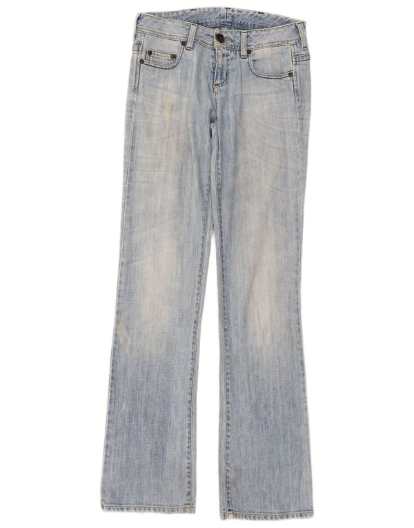 Benetton Damen Bootcut Jeans W30 L33 Blau