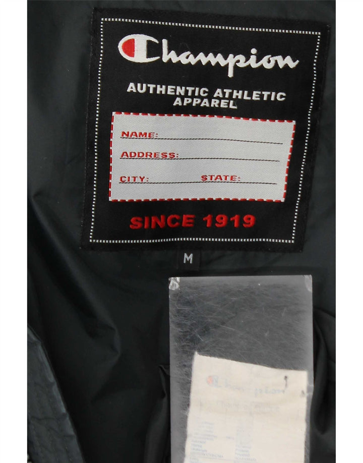 Champion wattierte Herrenjacke mit Kapuze, UK 38, mittelgraues Polyamid