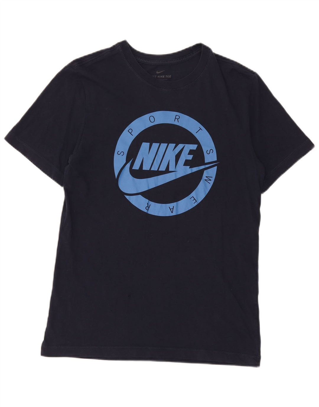 Nike Herren-T-Shirt mit Grafik, Größe S, Marineblau, Baumwolle