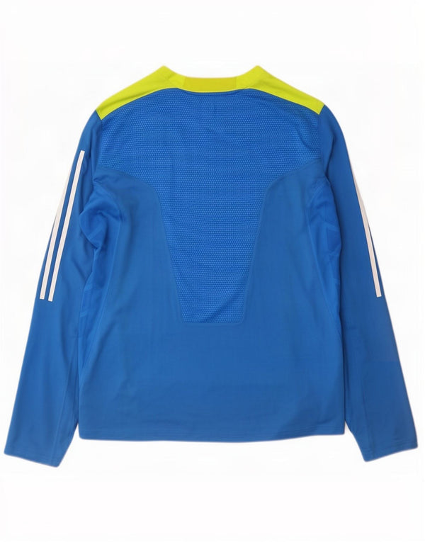 Adidas Herren Climacool Regular Fit Top Langarm Großes Blau Farbblock