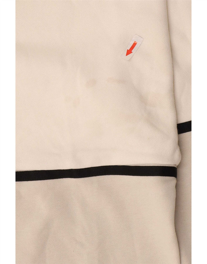 Nike Herren-Kapuzenpullover mit Grafik, mittelweiß, Colourblock-Baumwolle