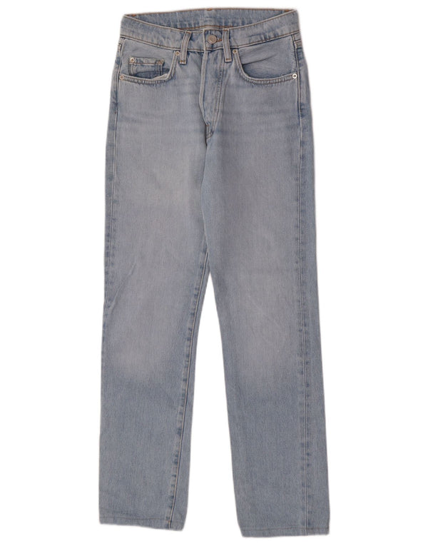 Massimo Dutti Damen Straight Jeans W25 L28 Blau