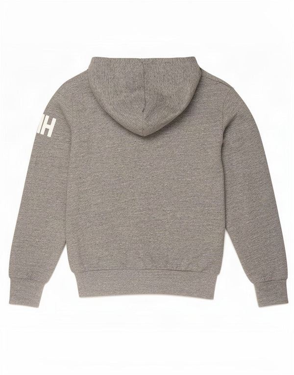 Superdry Mens Graphic Hoodie Jumper Small Grey Flecked Cotton